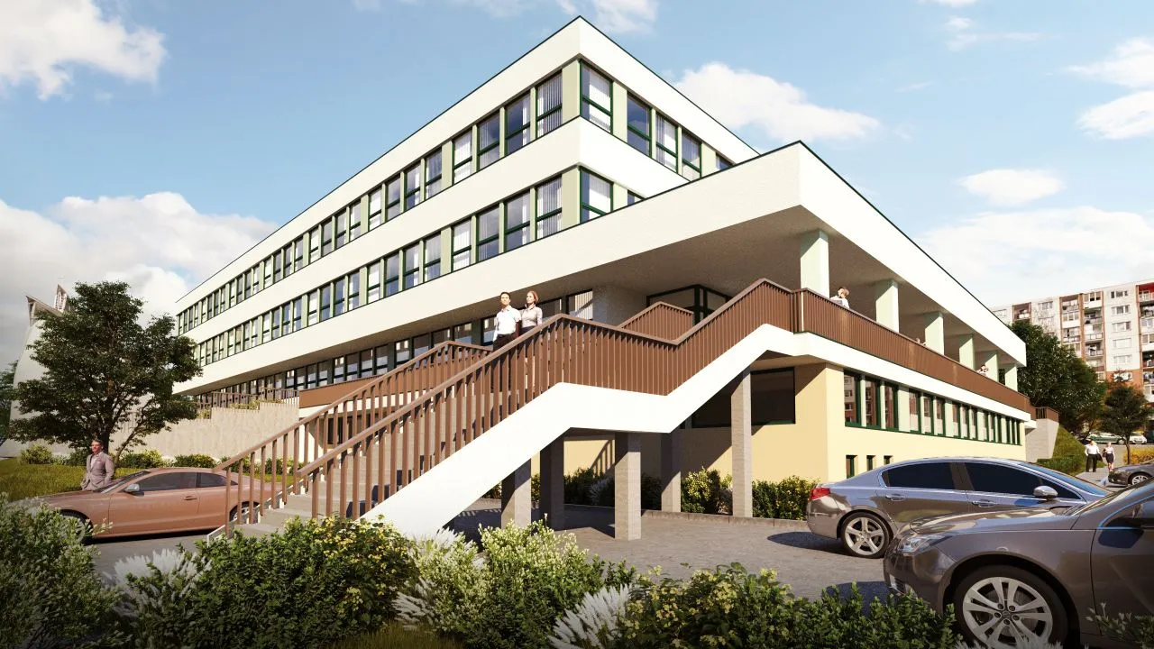 Budova Polikliniky KVP v Košiciach